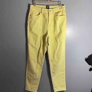 Urban Outfitters BDG Lemon Yellow High Rise Corduroy Pants Size 28